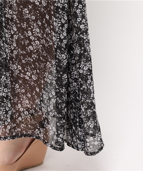 Kastane（カスタネ）の「【Kastane】柄シフォンマキシワンピース（ワンピース・レディース・ネイビー/ボルドー/ブラック・FREE）」の10枚目の写真