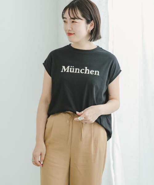 ITEMS URBANRESEARCH（アイテムズ アーバンリサーチ）の「ロゴフレンチTシャツ（Tシャツ/カットソー・レディース・ブラック/ホワイト/オレンジ/ブラウン・FREE）」の14枚目の写真