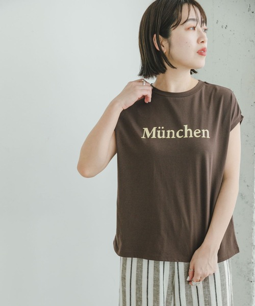 ITEMS URBANRESEARCH（アイテムズ アーバンリサーチ）の「ロゴフレンチTシャツ（Tシャツ/カットソー・レディース・ブラック/ホワイト/オレンジ/ブラウン・FREE）」の18枚目の写真