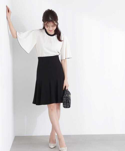 PROPORTION BODY DRESSING(プロポーションボディドレッシング)の「シームフレアースカート / 1213120504(スカート・レディース・ベージュ/ホワイト系その他/ブラック・SMALL/MEDIUM)」の17枚目の写真