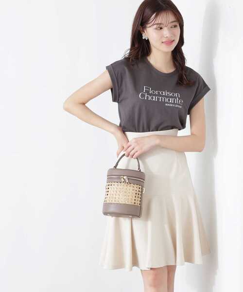 PROPORTION BODY DRESSING(プロポーションボディドレッシング)の「シームフレアースカート / 1213120504(スカート・レディース・ベージュ/ホワイト系その他/ブラック・SMALL/MEDIUM)」の5枚目の写真