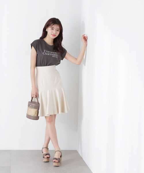 PROPORTION BODY DRESSING(プロポーションボディドレッシング)の「シームフレアースカート / 1213120504(スカート・レディース・ベージュ/ホワイト系その他/ブラック・SMALL/MEDIUM)」の8枚目の写真