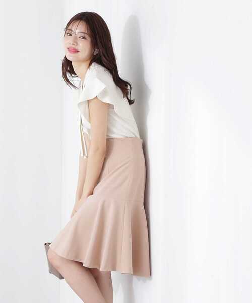 PROPORTION BODY DRESSING(プロポーションボディドレッシング)の「シームフレアースカート / 1213120504(スカート・レディース・ベージュ/ホワイト系その他/ブラック・SMALL/MEDIUM)」の14枚目の写真
