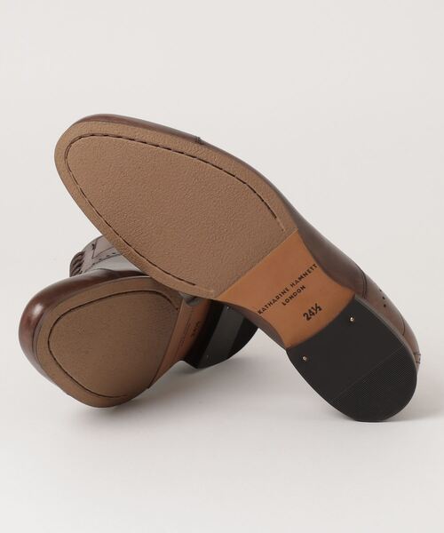 KATHARINE HAMNETT LONDON (キャサリンハムネットロンドン)の「KATHARINE HAMNETT LONDON/キャサリンハムネットロンドン <抗菌・消臭>内羽根ドレスカジュアルシューズ(ドレスシューズ・メンズ・ブラック/ダークブラウン・26/26.5/25/27/25.5/24.5)」の4枚目の写真