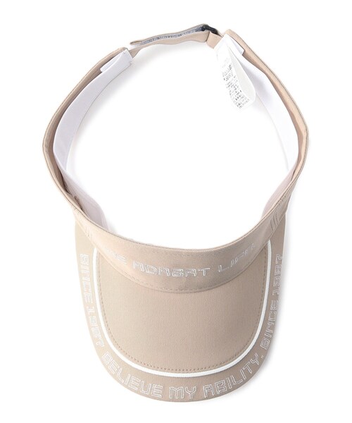 adabat（アダバット）の「メッセージロゴサンバイザー（サンバイザー・レディース・ブラック/ライトベージュ/ダークネイビー/ホワイト・00）」の13枚目の写真