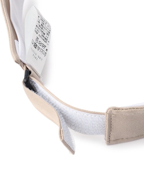 adabat（アダバット）の「メッセージロゴサンバイザー（サンバイザー・レディース・ブラック/ライトベージュ/ダークネイビー/ホワイト・00）」の9枚目の写真