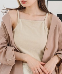 Kastane | カップ付きベロアアメスリキャミ(キャミソール)