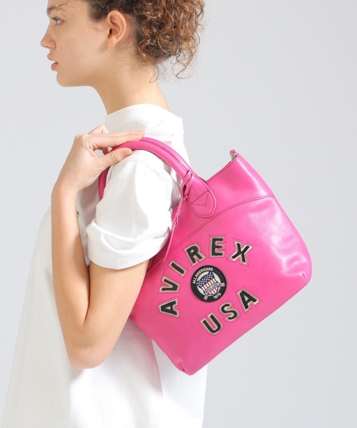 バーシティー レザー ミニ トートバッグ/VARSITY LEATHER MINI TOTE