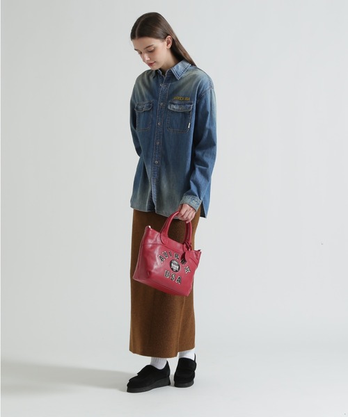 AVIREX（アヴィレックス）の「《直営店限定》バーシティー レザー ミニ