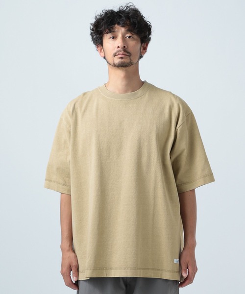 クーティー 25ss ピグメントダイ オーバーサイズ Tシャツ ベージュ系 楽天市場】ロゴTシャツ / CUBE SUGAR OE天竺 ピグメント染