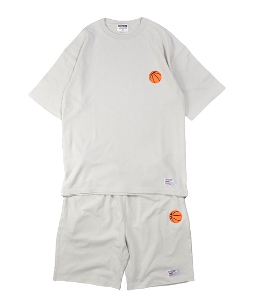 DOUBLE STEAL(ダブルスティール)の「ラグビーワッペン HWTシャツ(Tシャツ/カットソー・メンズ・ブラック/グレー/モスグリーン・MEDIUM/LARGE/X-LARGE)」の1枚目の写真