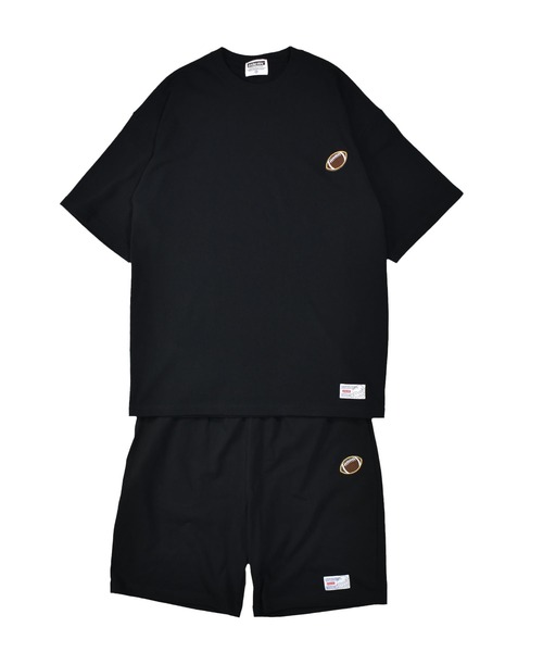 DOUBLE STEAL(ダブルスティール)の「ラグビーワッペン HWTシャツ(Tシャツ/カットソー・メンズ・ブラック/グレー/モスグリーン・MEDIUM/LARGE/X-LARGE)」の2枚目の写真