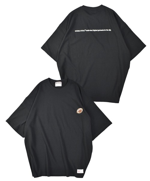 DOUBLE STEAL(ダブルスティール)の「ラグビーワッペン HWTシャツ(Tシャツ/カットソー・メンズ・ブラック/グレー/モスグリーン・MEDIUM/LARGE/X-LARGE)」の4枚目の写真