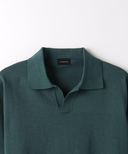 green label relaxing（グリーンレーベルリラクシング）の「コットン ポロスキッパー Tシャツ（ポロシャツ・メンズ・ライトグレー/ダークグリーン/ダークグレー・XL/S/M/L）」の14枚目の写真