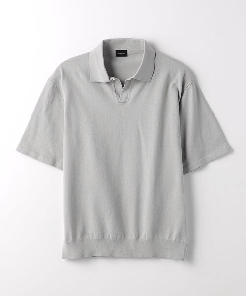 green label relaxing（グリーンレーベルリラクシング）の「コットン ポロスキッパー Tシャツ（ポロシャツ・メンズ・ライトグレー/ダークグリーン/ダークグレー・XL/S/M/L）」の17枚目の写真
