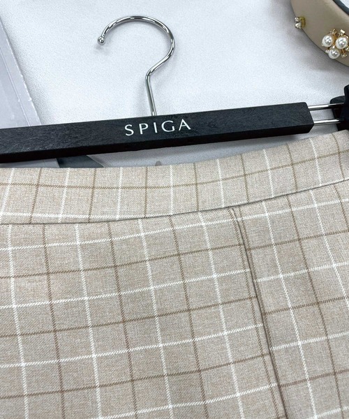 SPIGA（スピーガ）の「ｷﾞﾝｶﾞﾑﾌﾘﾙｲﾚｷﾞｭﾗｰSK（スカート・レディース・ベージュ・MEDIUM/SMALL）」の7枚目の写真