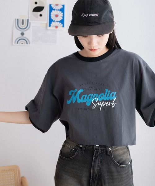 WEGO(ウィゴー)の「WEGO/ヴィンテージグラフィックショートTシャツ(Tシャツ/カットソー・レディース・ホワイト系その他/スミクロ/ネイビー/ホワイト/その他3/ベージュ/その他2/その他1/その他9/その他6/その他7/その他5/その他4/その他8/その他10/その他11/その他12・SMALL/MEDIUM)」の10枚目の写真