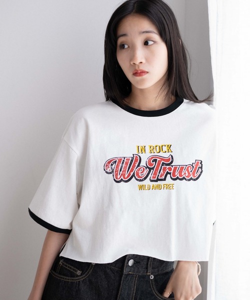 WEGO(ウィゴー)の「WEGO/ヴィンテージグラフィックショートTシャツ(Tシャツ/カットソー・レディース・ホワイト系その他/スミクロ/ネイビー/ホワイト/その他3/ベージュ/その他2/その他1/その他9/その他6/その他7/その他5/その他4/その他8/その他10/その他11/その他12・SMALL/MEDIUM)」の11枚目の写真