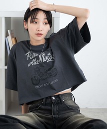 WEGO/ヴィンテージグラフィックショートTシャツ