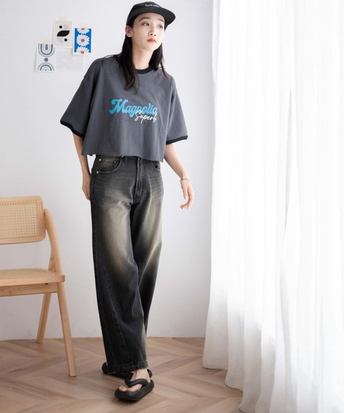 WEGO(ウィゴー)の「WEGO/ヴィンテージグラフィックショートTシャツ(Tシャツ/カットソー・レディース・ホワイト系その他/スミクロ/ネイビー/ホワイト/その他3/ベージュ/その他2/その他1/その他9/その他6/その他7/その他5/その他4/その他8/その他10/その他11/その他12・SMALL/MEDIUM)」の19枚目の写真