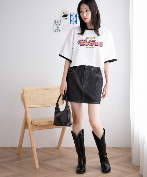 WEGO(ウィゴー)の「WEGO/ヴィンテージグラフィックショートTシャツ(Tシャツ/カットソー・レディース・ホワイト系その他/スミクロ/ネイビー/ホワイト/その他3/ベージュ/その他2/その他1/その他9/その他6/その他7/その他5/その他4/その他8/その他10/その他11/その他12・SMALL/MEDIUM)」の20枚目の写真