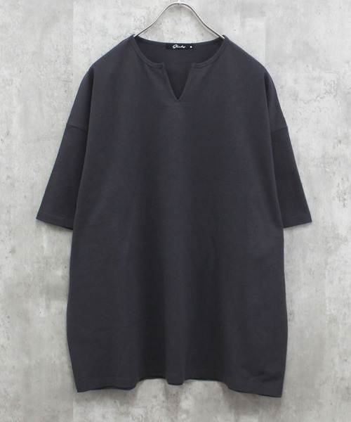 SHISKY（シスキー）の「【USAコットン】無地T（Tシャツ/カットソー・メンズ・グレー系その他/ベージュ/ベージュ系その他2/グレー系その他2/グリーン系その他/ベージュ系その他/ホワイト系その他2/ダークグリーン/チャコール/オフホワイト/ブラック/ネイビー系1/ネイビー系/ネイビー/ブラック系その他2/ブラック系その他/グリーン系その他2/ホワイト系その他・L/XL/M）」の8枚目の写真