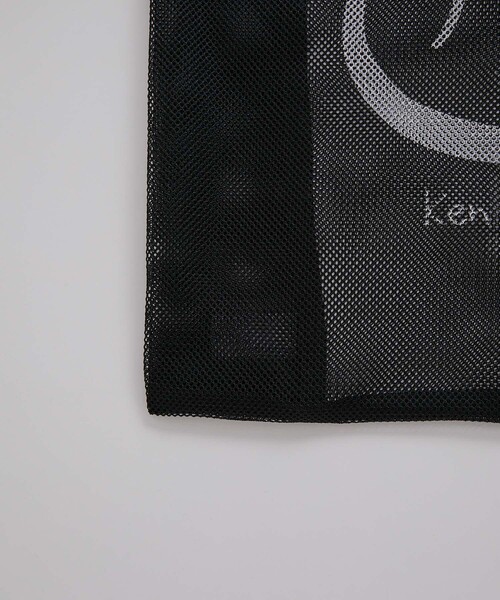 JUNRED（ジュンレッド）の「Ken Kagami×改良湯コラボ パッカブルメッシュバッグ（トートバッグ・メンズ・ブラック系その他/ブラック/ブラック系その他2・FREE）」の6枚目の写真