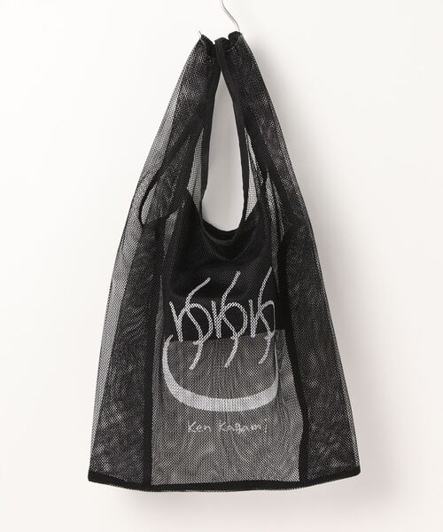 JUNRED（ジュンレッド）の「Ken Kagami×改良湯コラボ パッカブルメッシュバッグ（トートバッグ・メンズ・ブラック系その他/ブラック/ブラック系その他2・FREE）」の11枚目の写真