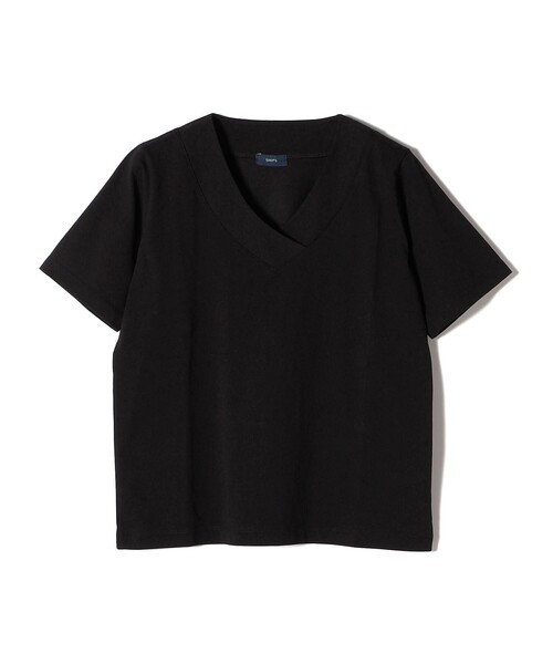 SHIPS(シップス)の「【WEB限定】〈ネックが選べる2サイズ展開〉オーガニックコットン バリエーションネック TEE(Tシャツ/カットソー・レディース・チャコールグレー/ブラック/オフホワイト/ホワイト系/ブラック系/グレー系/ワインレッド/エンジ/ネイビー/コバルトブルー・SMALL/MEDIUM)」の19枚目の写真