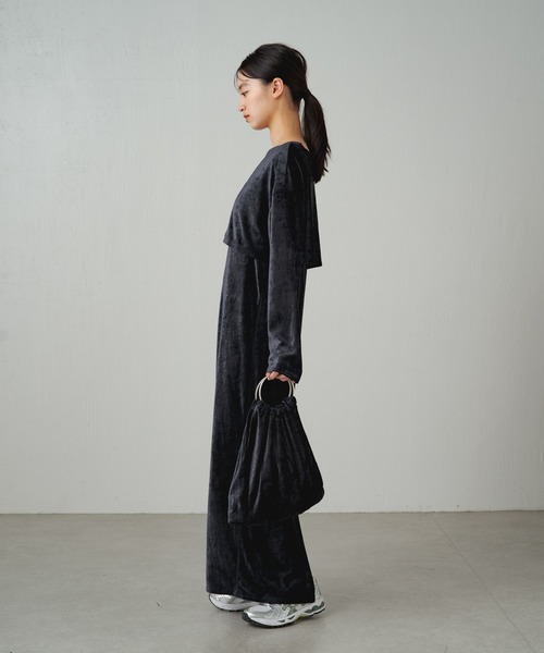 earthy（アーシー）の「ベロアリングBAG（ハンドバッグ・レディース・キャメル/ブラウン/アイボリー/ブラック・FREE）」の11枚目の写真