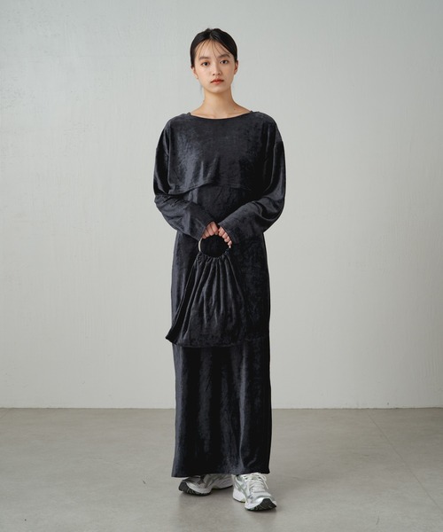 earthy（アーシー）の「ベロアリングBAG（ハンドバッグ・レディース・キャメル/ブラウン/アイボリー/ブラック・FREE）」の9枚目の写真