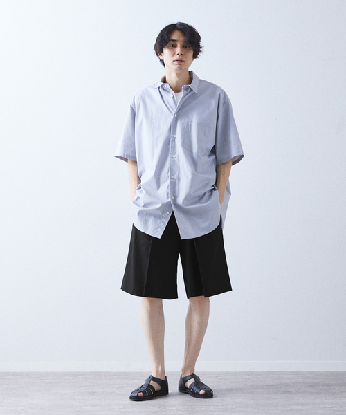 allery(アレリー)の「【allery / アレリ―】コットンリネン ショーツ(その他パンツ・メンズ・ベージュ/ブルー系その他/ブラック・LARGE/MEDIUM/SMALL)」の4枚目の写真