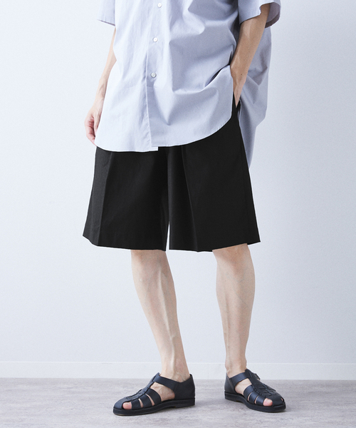 allery(アレリー)の「【allery / アレリ―】コットンリネン ショーツ(その他パンツ・メンズ・ベージュ/ブルー系その他/ブラック・LARGE/MEDIUM/SMALL)」の7枚目の写真