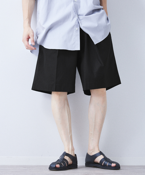 allery(アレリー)の「【allery / アレリ―】コットンリネン ショーツ(その他パンツ・メンズ・ベージュ/ブルー系その他/ブラック・LARGE/MEDIUM/SMALL)」の8枚目の写真