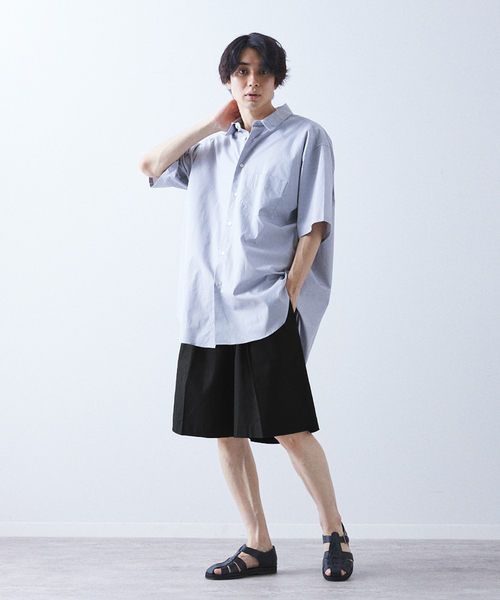 allery(アレリー)の「【allery / アレリ―】コットンリネン ショーツ(その他パンツ・メンズ・ベージュ/ブルー系その他/ブラック・LARGE/MEDIUM/SMALL)」の10枚目の写真