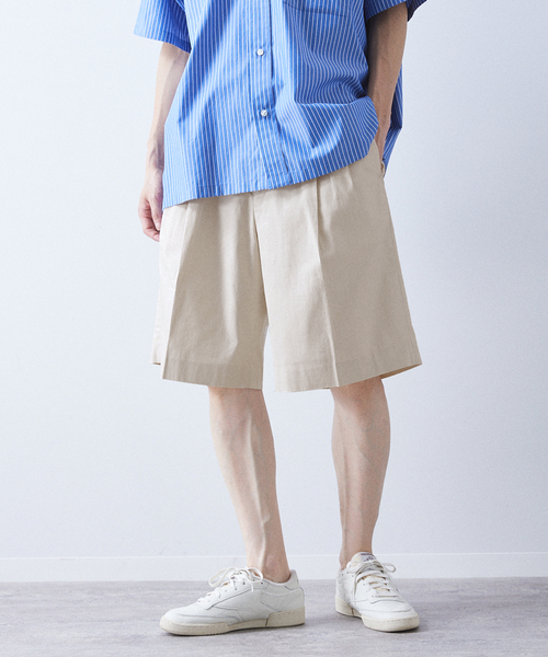 allery(アレリー)の「【allery / アレリ―】コットンリネン ショーツ(その他パンツ・メンズ・ベージュ/ブルー系その他/ブラック・LARGE/MEDIUM/SMALL)」の13枚目の写真