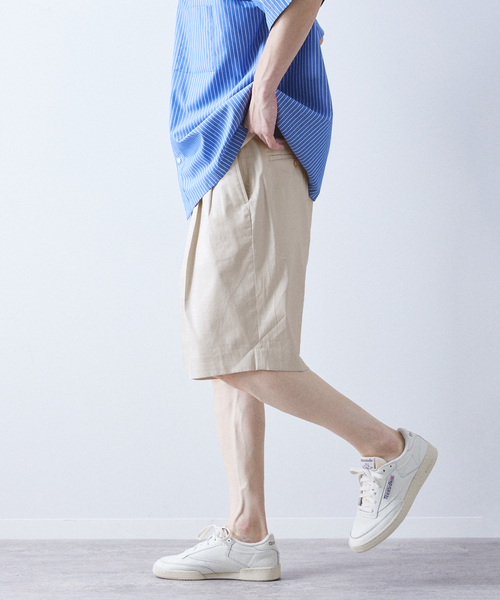 allery(アレリー)の「【allery / アレリ―】コットンリネン ショーツ(その他パンツ・メンズ・ベージュ/ブルー系その他/ブラック・LARGE/MEDIUM/SMALL)」の14枚目の写真
