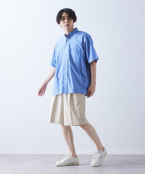 allery(アレリー)の「【allery / アレリ―】コットンリネン ショーツ(その他パンツ・メンズ・ベージュ/ブルー系その他/ブラック・LARGE/MEDIUM/SMALL)」の16枚目の写真