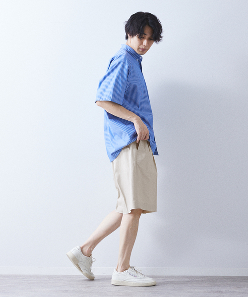 allery(アレリー)の「【allery / アレリ―】コットンリネン ショーツ(その他パンツ・メンズ・ベージュ/ブルー系その他/ブラック・LARGE/MEDIUM/SMALL)」の17枚目の写真