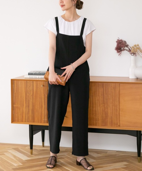 URBAN RESEARCH Sonny Label(アーバンリサーチサニーレーベル)の「バックリボンサロペット(サロペット/オーバーオール・レディース・ブラック/ベージュ系その他・FREE)」の6枚目の写真