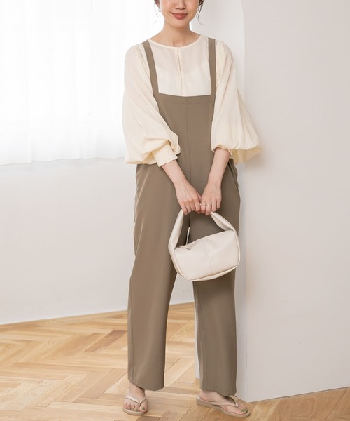 URBAN RESEARCH Sonny Label(アーバンリサーチサニーレーベル)の「バックリボンサロペット(サロペット/オーバーオール・レディース・ブラック/ベージュ系その他・FREE)」の20枚目の写真