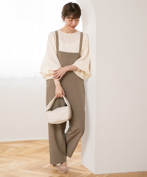 URBAN RESEARCH Sonny Label(アーバンリサーチサニーレーベル)の「バックリボンサロペット(サロペット/オーバーオール・レディース・ブラック/ベージュ系その他・FREE)」の22枚目の写真