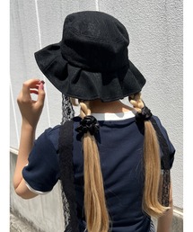 レースフリルハット