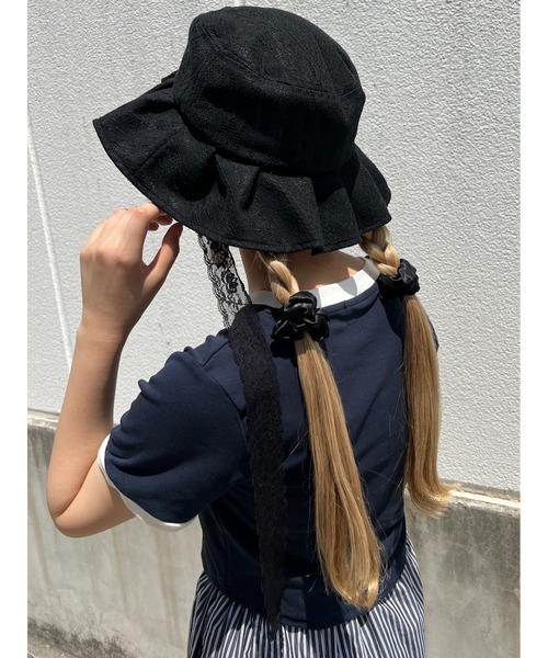 PHILLY（フィリー）の「レースフリルハット（ハット・レディース・ホワイト/ブラック・FREE）」の13枚目の写真