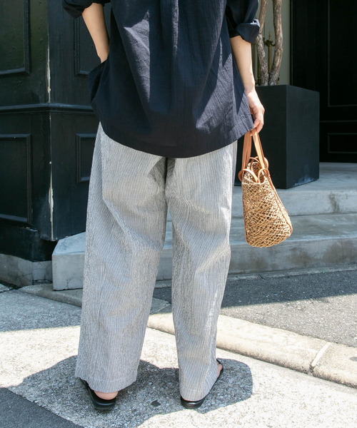 FORK&SPOON（フォークアンドスプーン）の「FORK&SPOON　サッカーストレッチイージーパンツ（その他パンツ・レディース・ブラック系その他/ブルー系その他・2/1）」の5枚目の写真