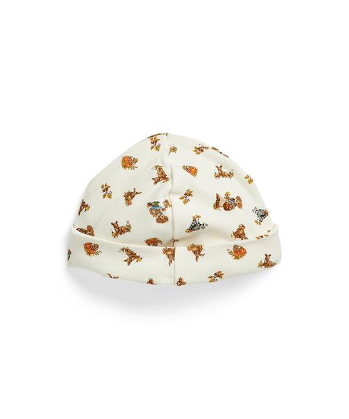 POLO RALPH LAUREN CHILDRENSWEAR(ポロ ラルフ ローレン チルドレンズウェア)の「Polo ベア コットン インターロック ビーニー(ニットキャップ/ビーニー・キッズ・マルチ・ONE)」の2枚目の写真