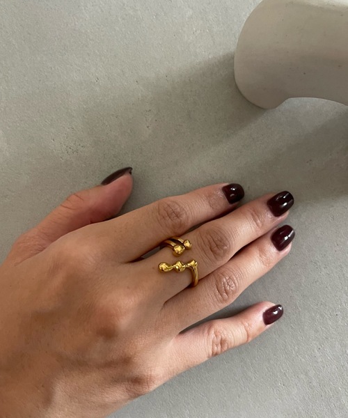 SANSeLF(サンセルフ)の「shizuku ring【SANSeLF】sanak23a003(リング・レディース・ゴールド/シルバー・FREE)」の4枚目の写真