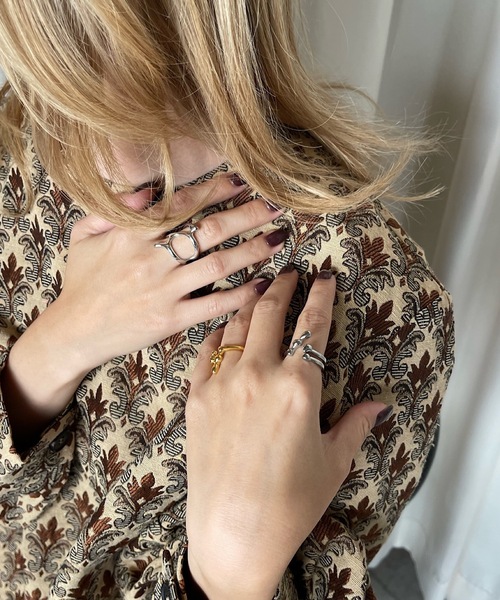 SANSeLF(サンセルフ)の「shizuku ring【SANSeLF】sanak23a003(リング・レディース・ゴールド/シルバー・FREE)」の9枚目の写真