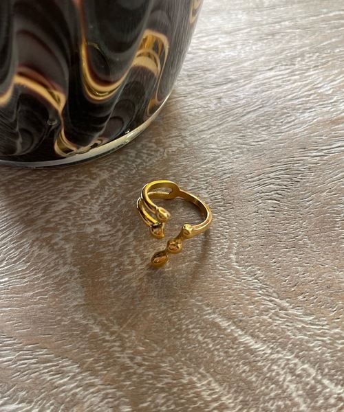 SANSeLF(サンセルフ)の「shizuku ring【SANSeLF】sanak23a003(リング・レディース・ゴールド/シルバー・FREE)」の10枚目の写真