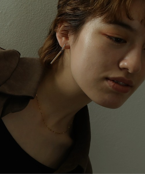 ORLEAN(オルレアン)の「金属アレルギー対応 ストレートラインピアス 両耳用 サージカルステンレス(ピアス(両耳用)・レディース・ゴールド/シルバー・フリー)」の13枚目の写真